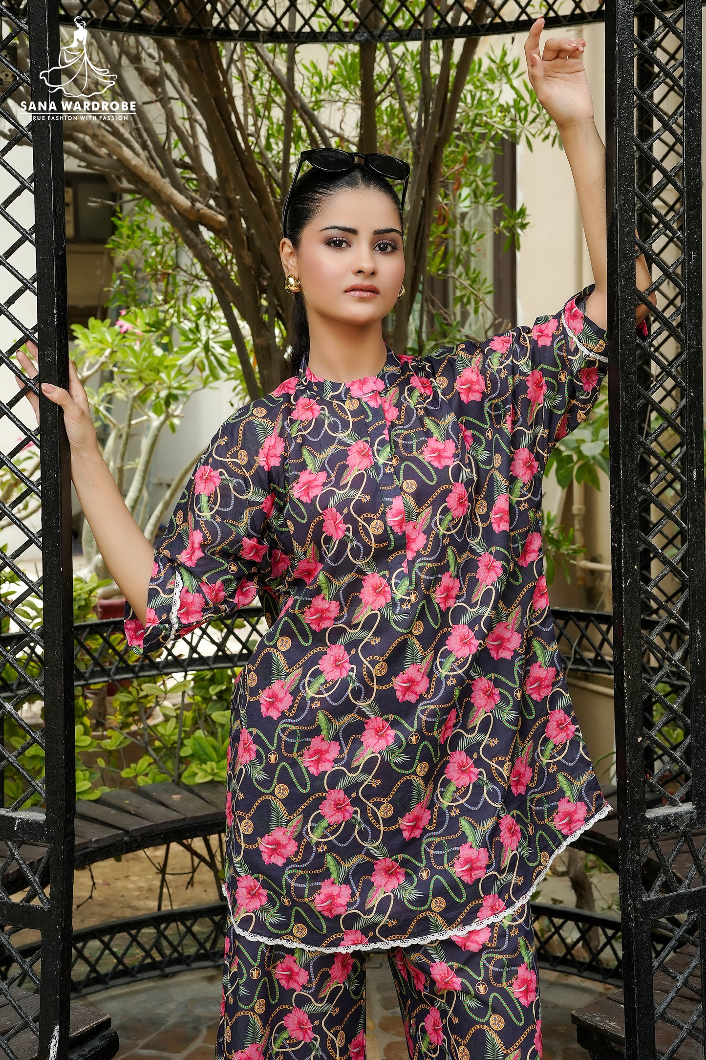 3-Piece Printed Suit Summer Wear