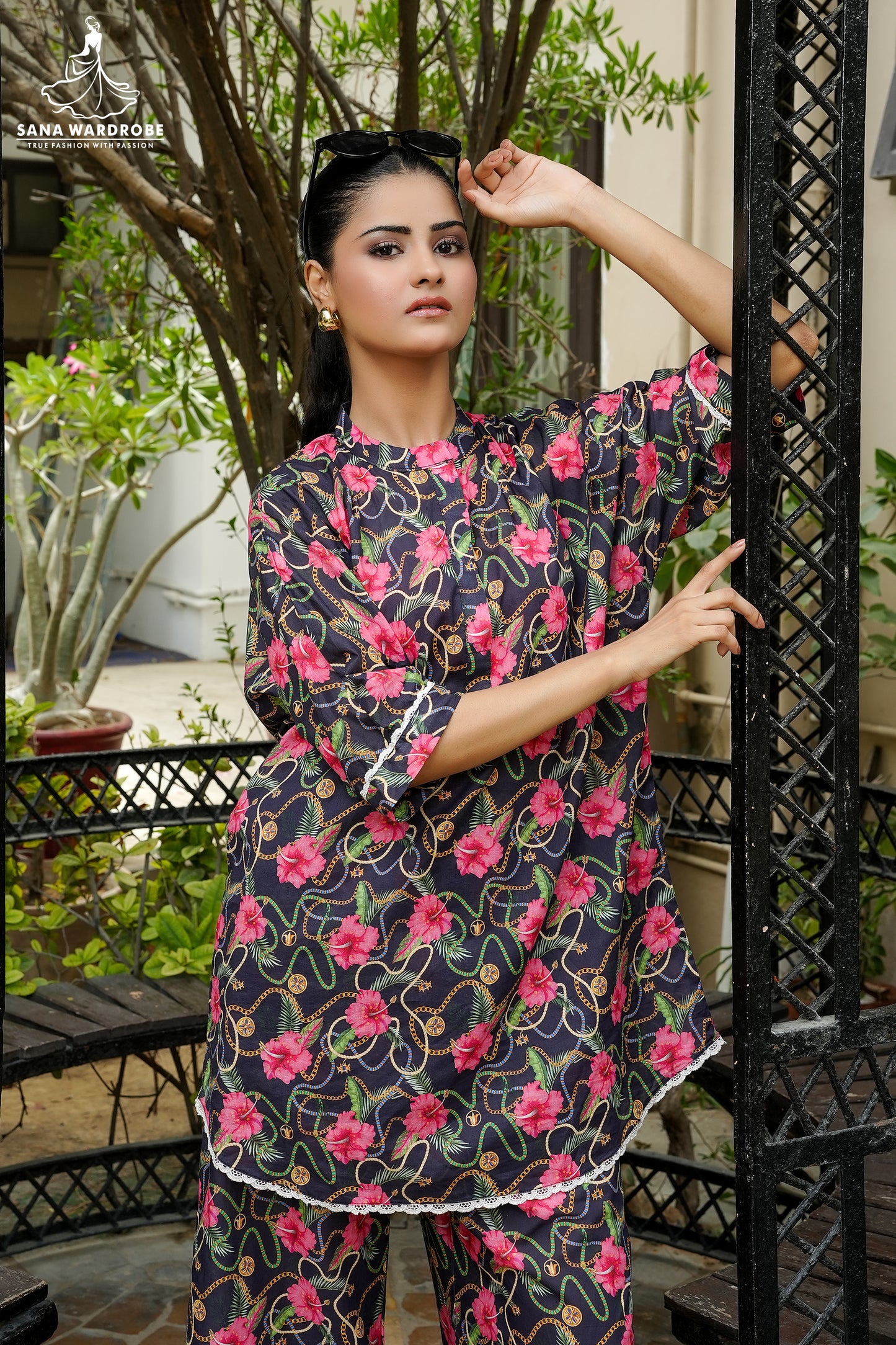 3-Piece Printed Suit Summer Wear