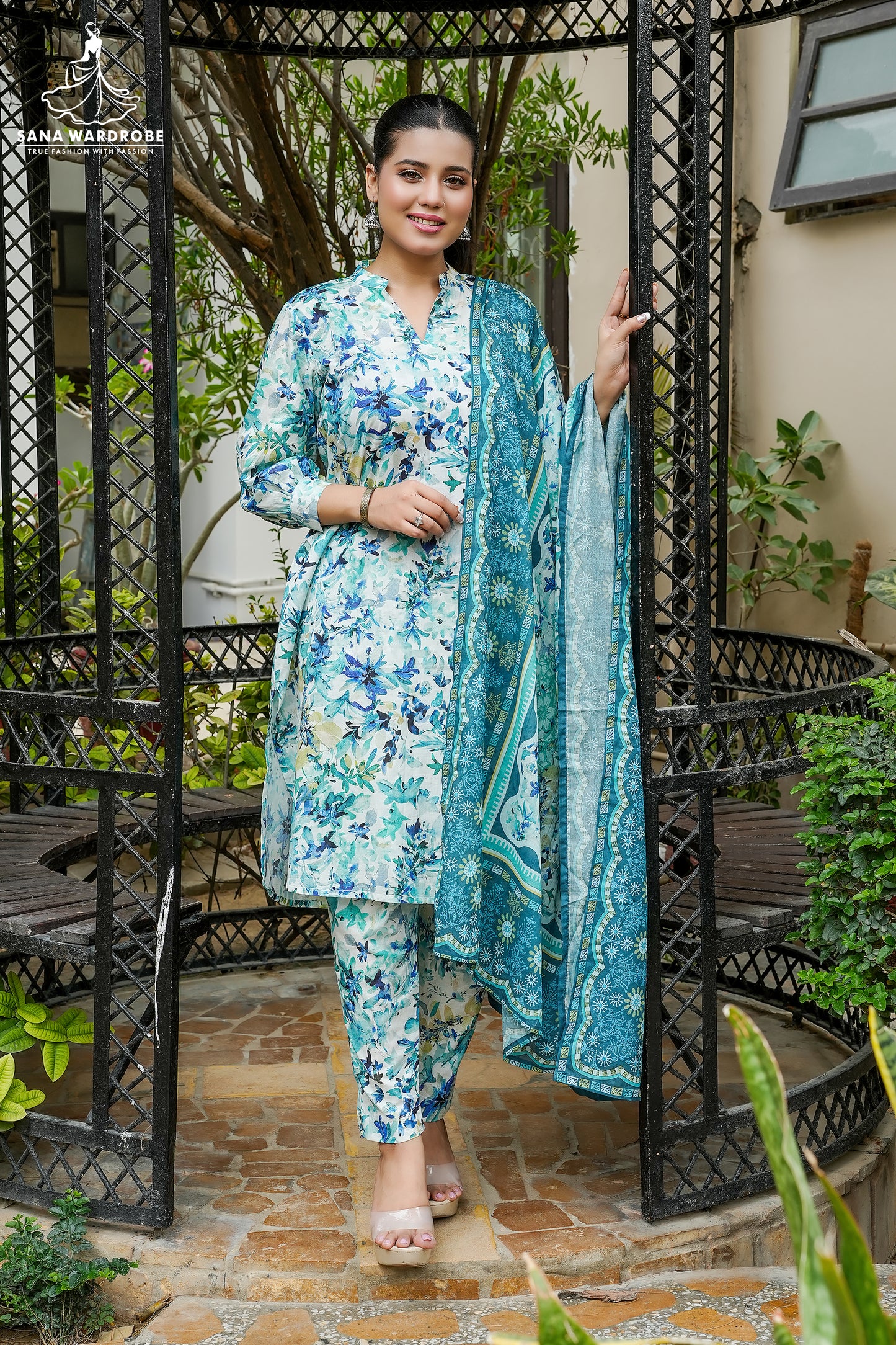 3-Piece Printed Pure Lawn Suit
