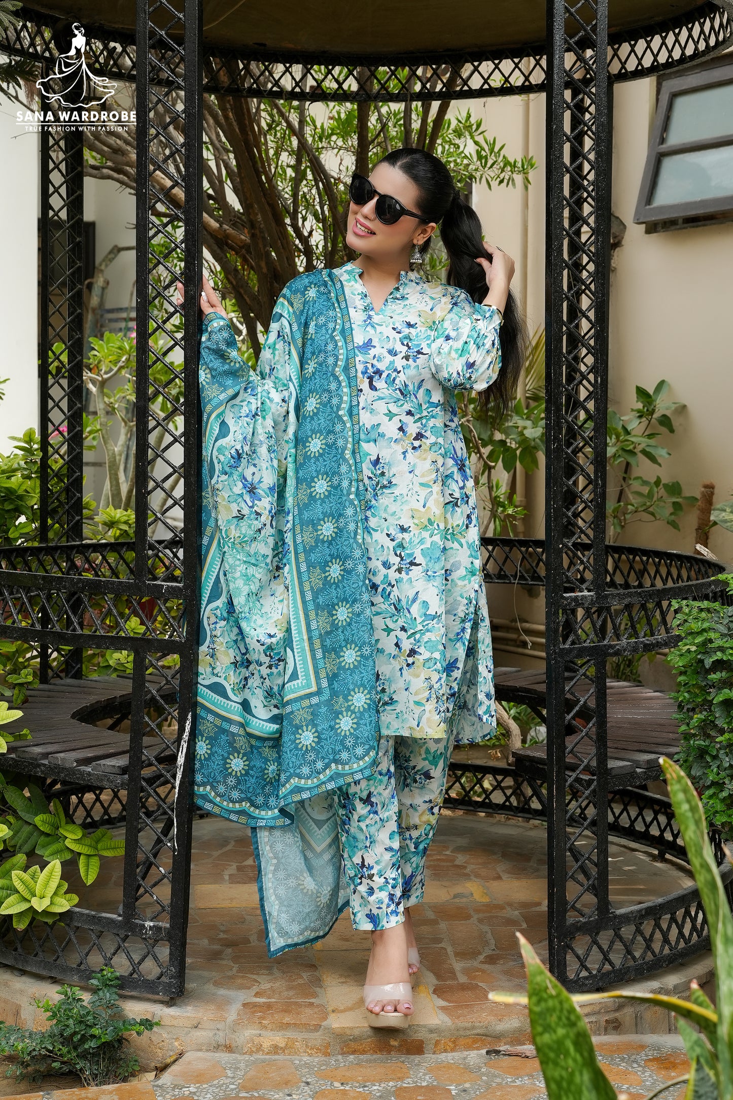 3-Piece Printed Pure Lawn Suit