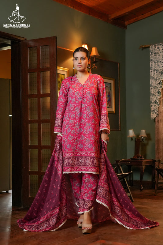 Lawn 3-Piece Printed Suit Unstitched