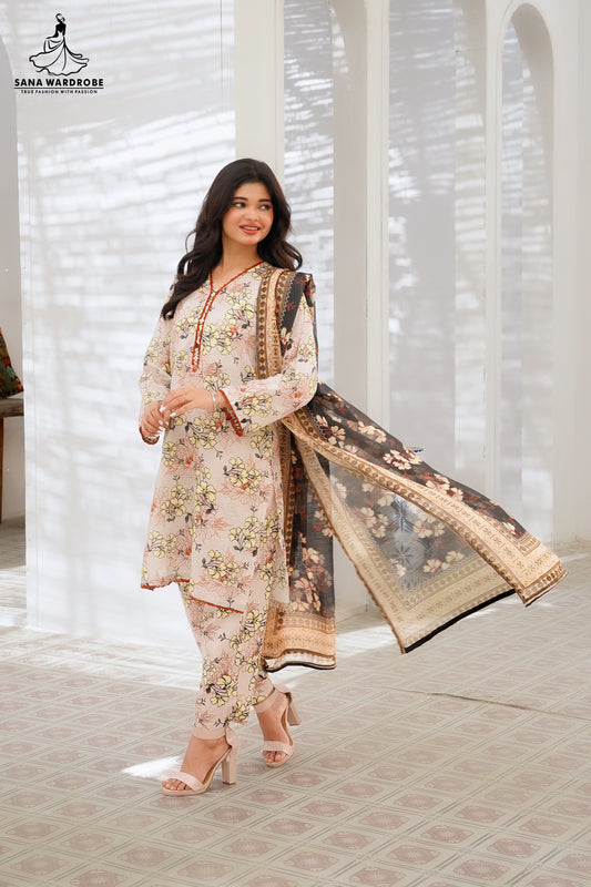 Stylish Unstitched Lawn Suits