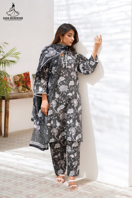 Banadora Lawn Unstitched 3PC Suits