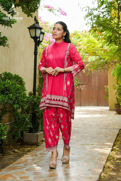 3-Piece Printed Suit