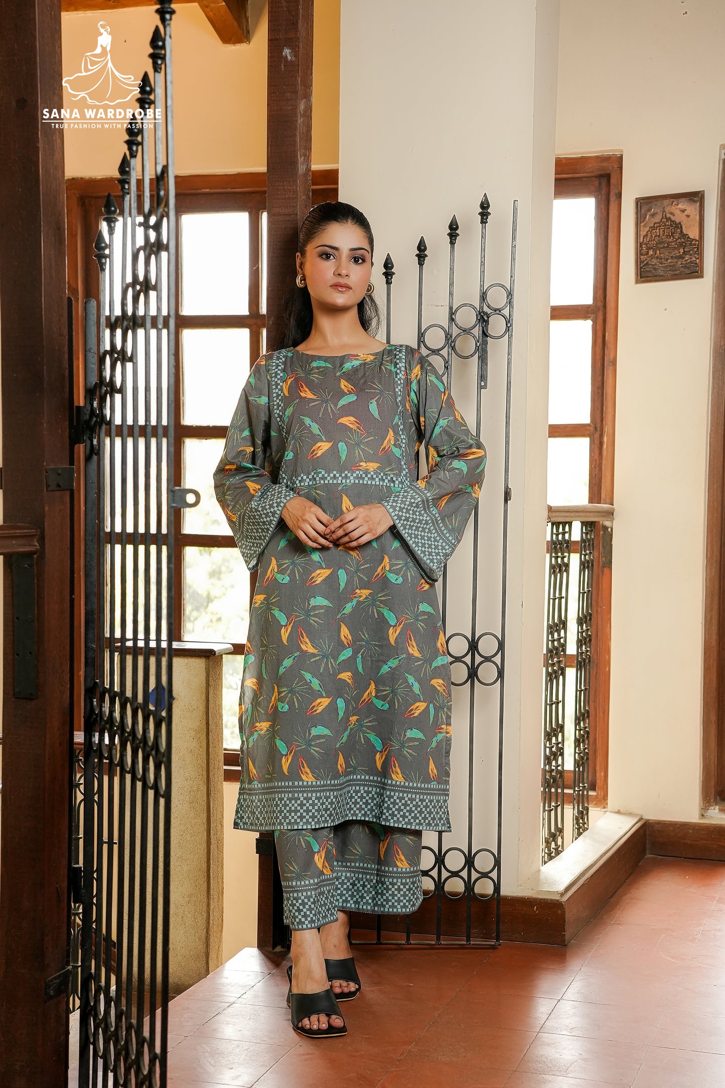 Pure Lawn 3-Piece Printed Suit