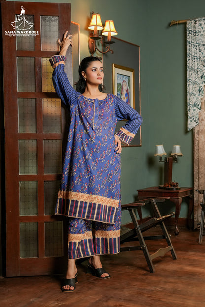 3-Piece Pure Lawn  Printed Suit