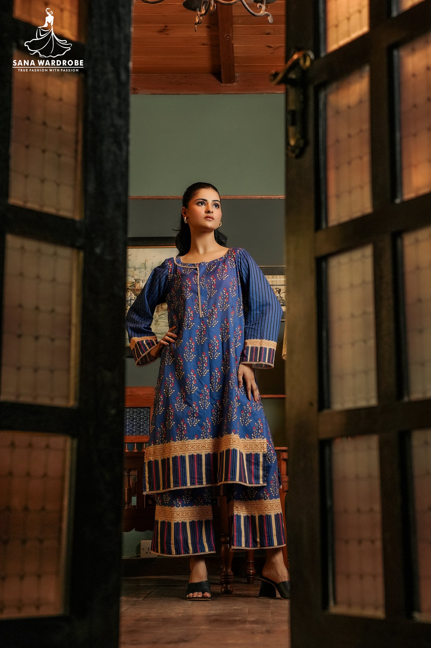 3-Piece Pure Lawn  Printed Suit