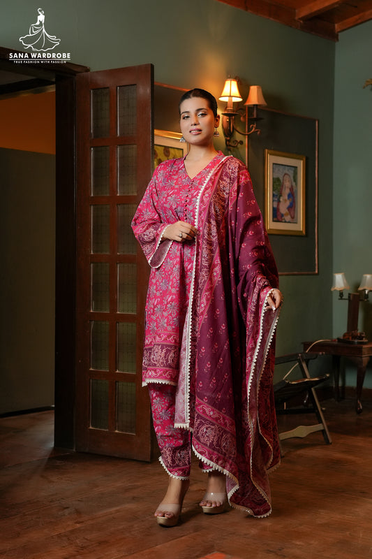 Lawn 3-Piece Printed Suit Unstitched