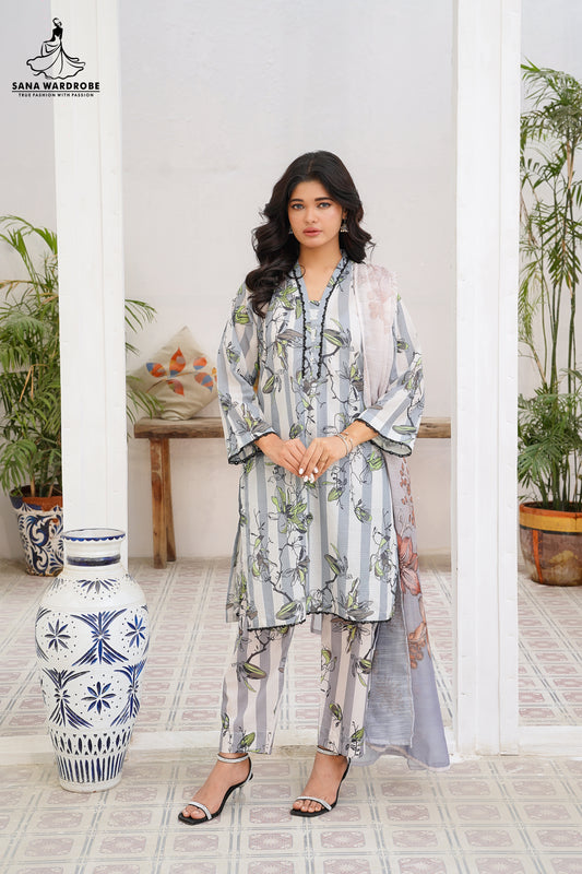 Banadora Lawn 3-Piece Unstitched Suits