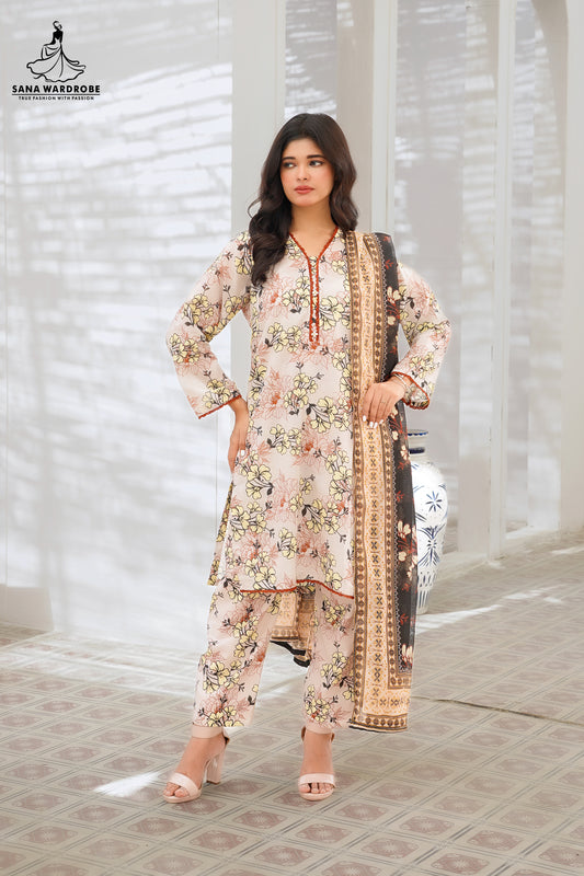 Stylish Unstitched Lawn Suits
